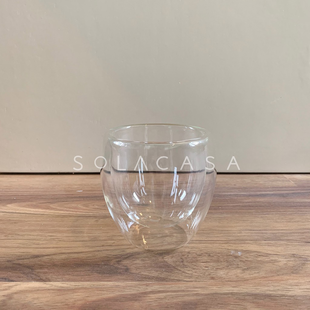 Gelas kaca double wall glass 350 ml