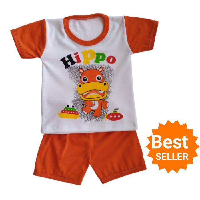 Setelan Baju Bayi Tangan Pendek