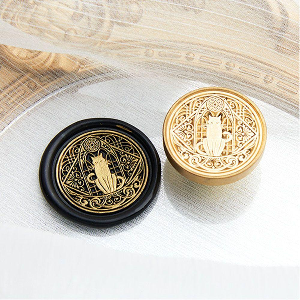 Preva Wax Seal Stamp Stamp Kartu Scrapbooking Hadiah Tahun Baru Wrappin Retro Vintage Sealing Stamp Head