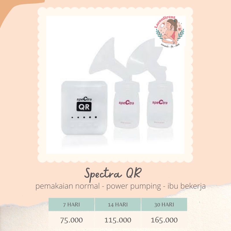 Sewa Pompa ASI Spectra QR Dual Pump (kirim dari Bandung)