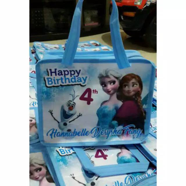 

goodie bag ultah resleting Frozen