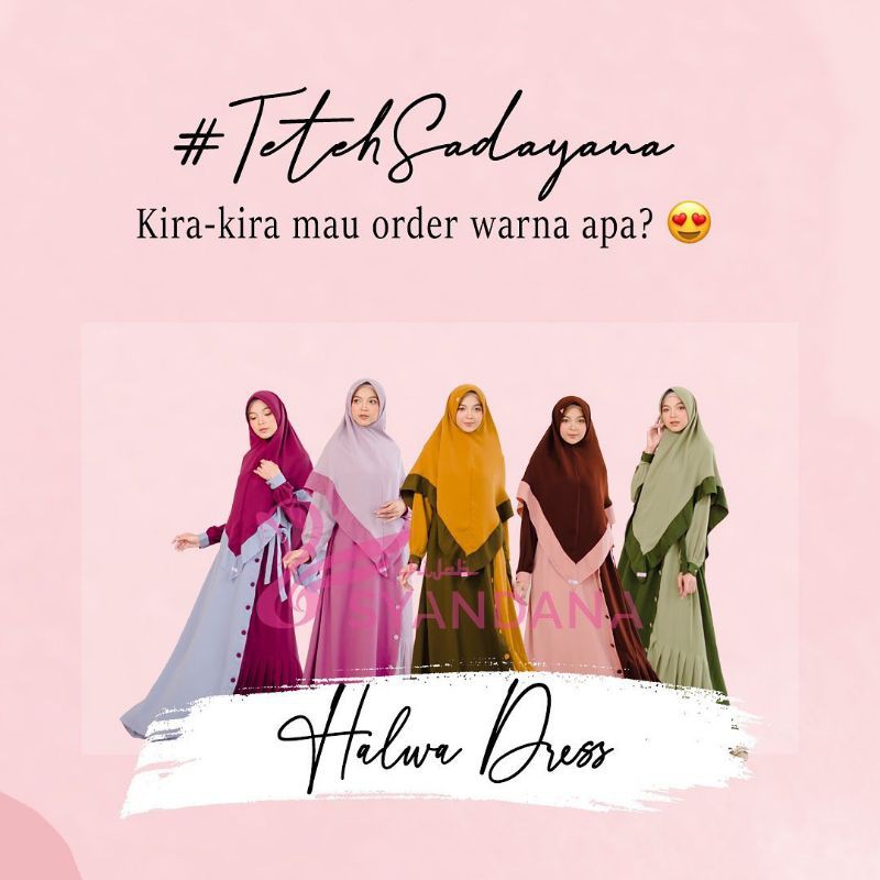 Gamis Syari Halwa Dress Only by Hijab Syandana
