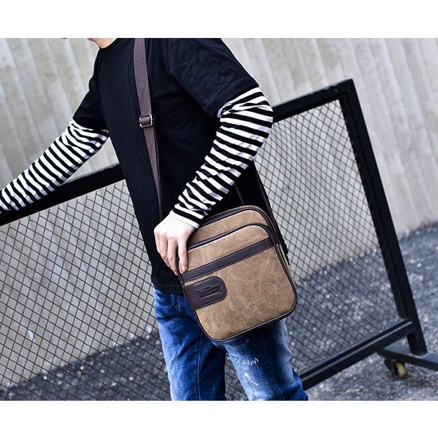 Shoulder Tote Bag Selempang Slempang Import Travel Zuo Lun Duo  WC301  Bahu Kecil Laki-Laki Mini P