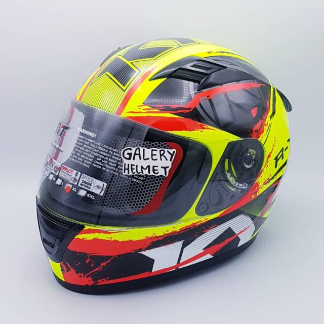 HELM KYT R10 SERI 2 BLACK YELLOW