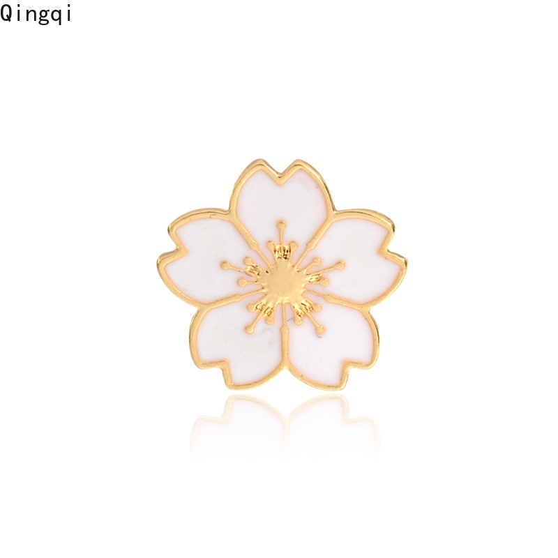 Bros Pin Enamel Desain Kartun Bunga Sakura Untuk Anak Perempuan