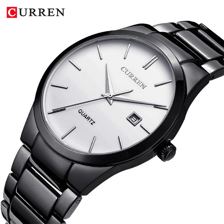 CURREN 8106 Jam Tangan Pria Analog Stainless Steel Chronograph Aktif WATCHKITE WKOS