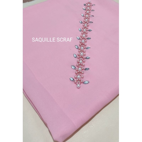 segiempat bella square payet mutiara permata/jilbab segiempat bella square bando payet/hijab bella-PINKBEBY