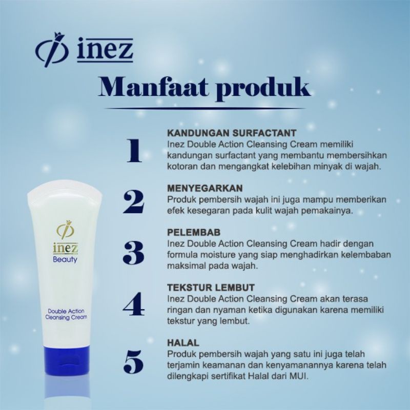 INEZ Double Action Cleansing Cream 75gr