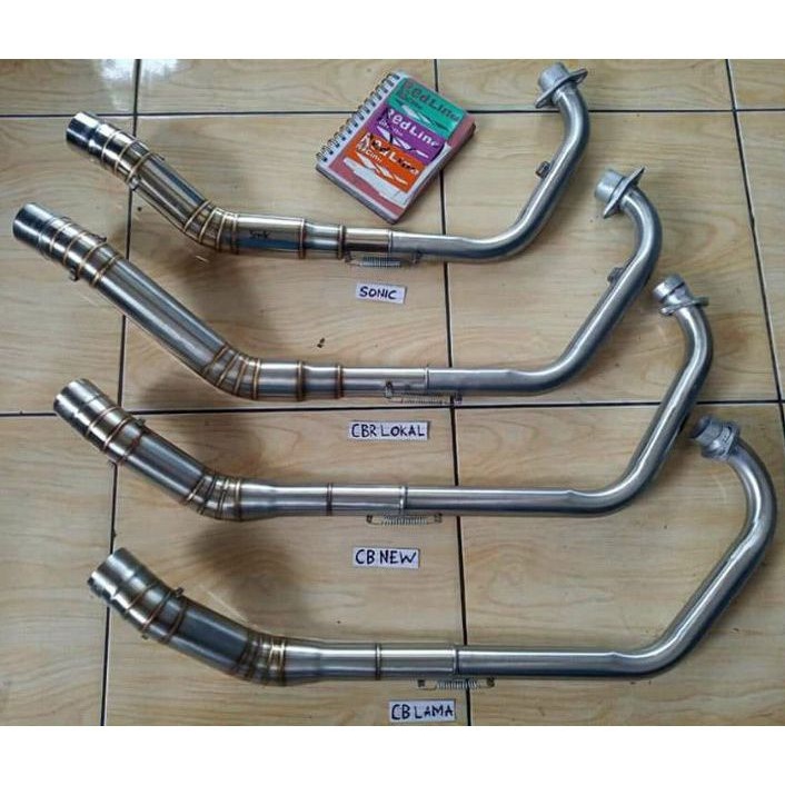 Header Pipa Leher Leheran Knalpot Racing Sonic 150R New CB150R Old CBR150R CBR Facelift K45 Lokal Or