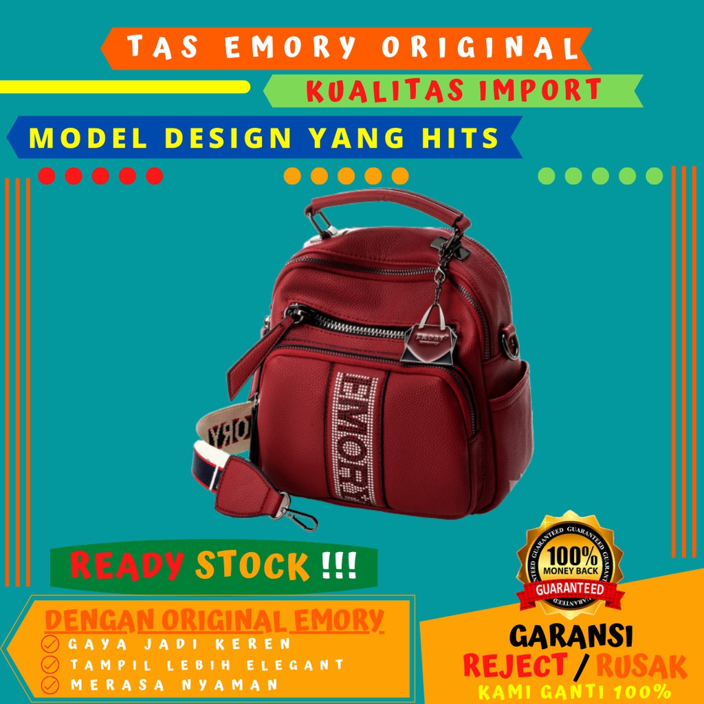 EMORY NINDY 2697 ORIGINAL BRAND TAS IMPORT WANITA BATAM GROSIR DAN ECERAN HANDBAG CEWEK MODEL BARU