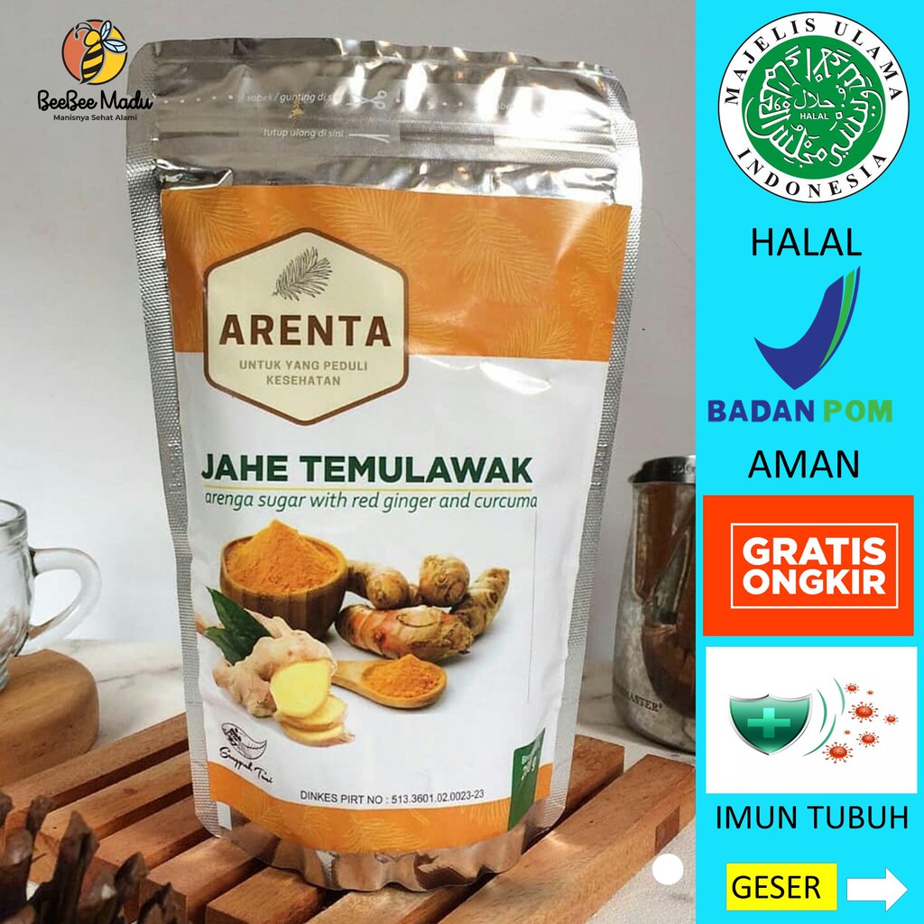 

ARENTA Wedang Jahe merah + Temulawak Original + Rempah 250 gram