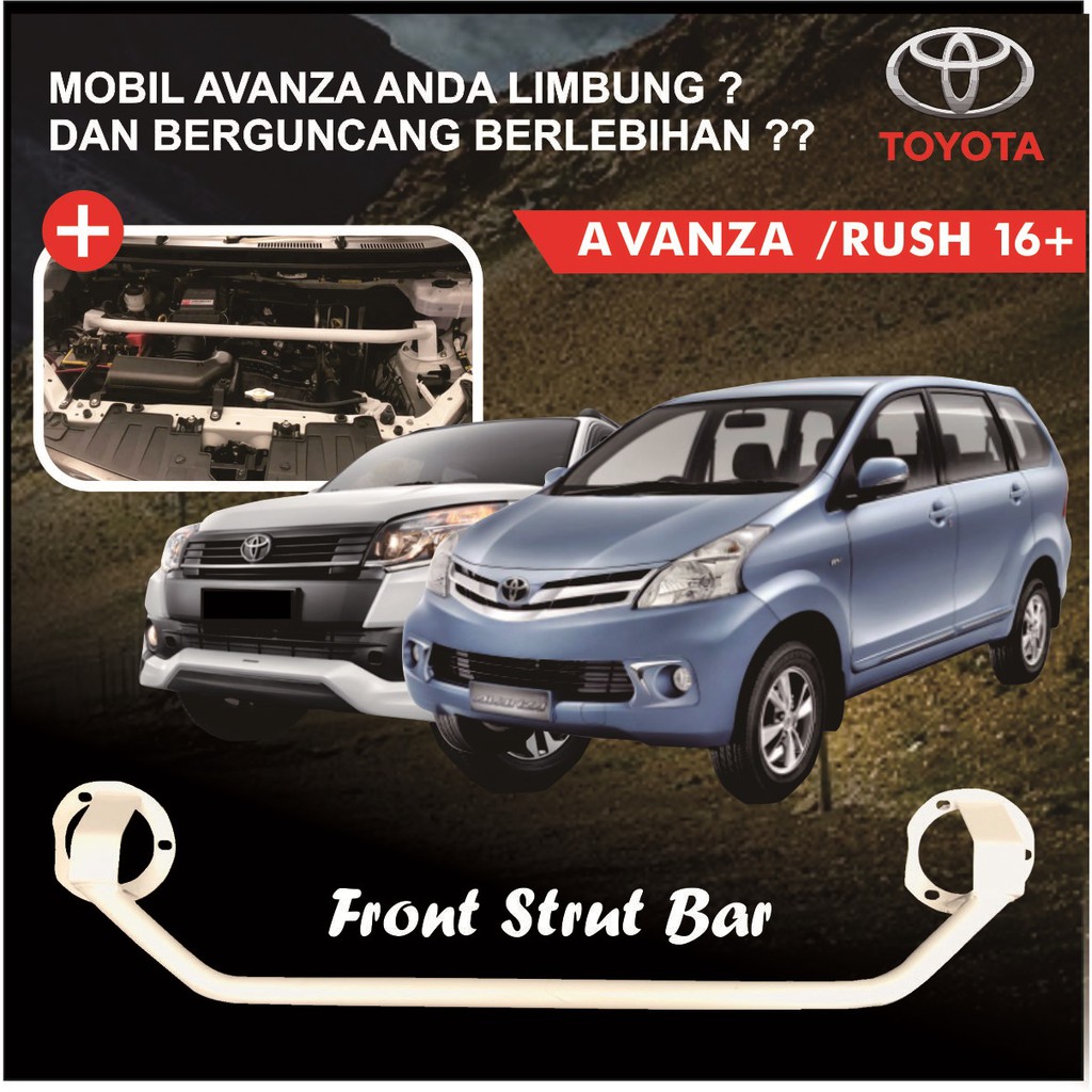 Sparepart mobil Front strutbar AVANZA 16+ / New Rush frontbar stabiliser mencegah limbung