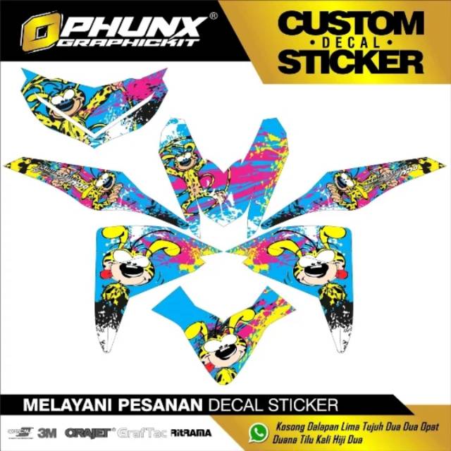 DECAL STIKER MIO M3 COSTUM bisa juga untuk semua motor seri 002