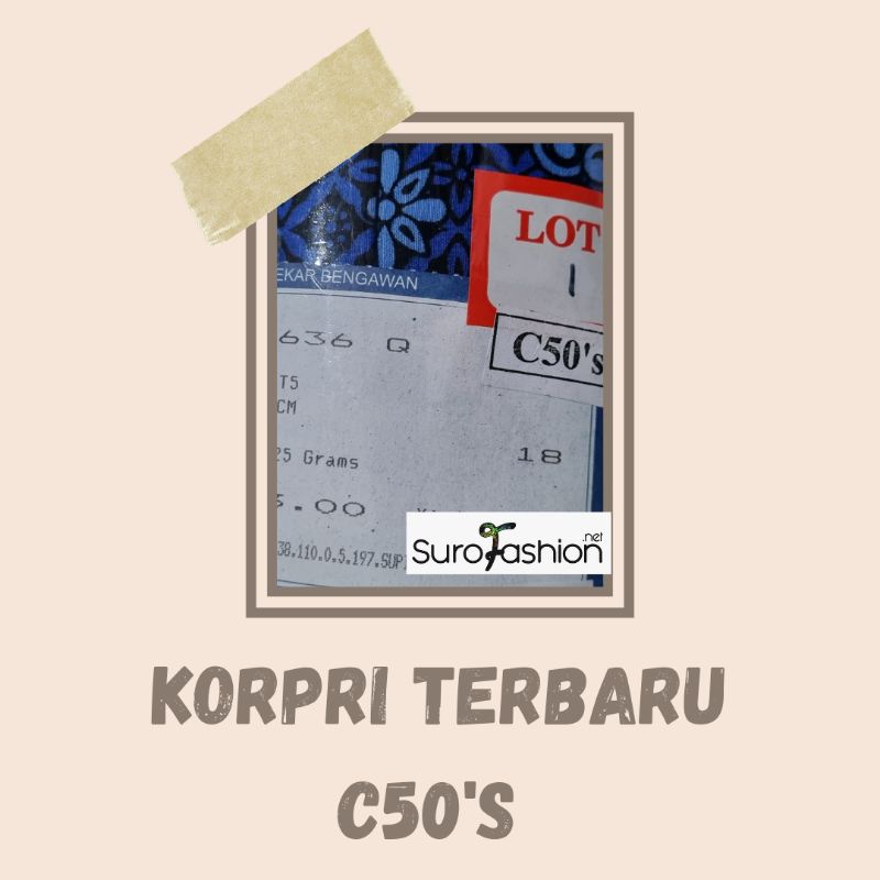 KAIN BATIK KORPRI TERBARU 2022 C50's