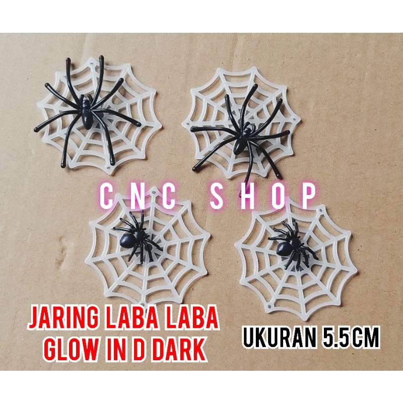 Mainan Jaring Laba2 Glow In The Dark Mainan Laba Laba Prank Keren Dekorasi Halloween Murah