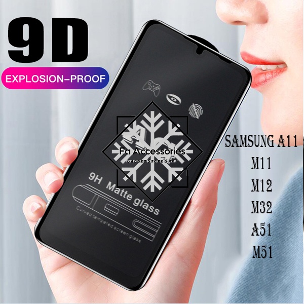 FA tempered glass matte samsung A11 M11 M12 M32 A51 M51 M52 M13 5G anti glear anti gores minyak matte glass