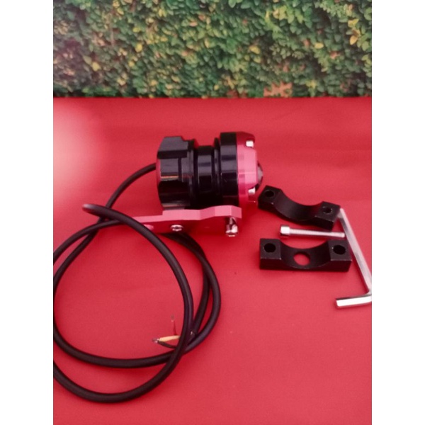 LAMPU TEMBAK L9 SOROT DEVIL MERAH FLASH BAHAN CNC NMAX/PCX/KLX150/CRF