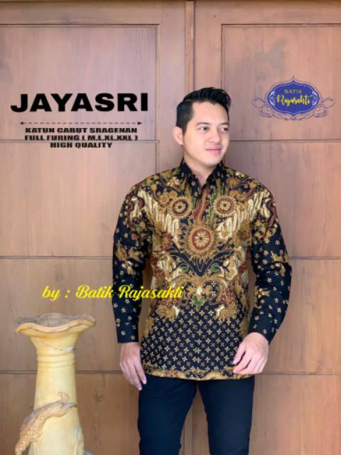 Batik Pria JAYA Asli Katun Halus Sragenan Full Furing Murah