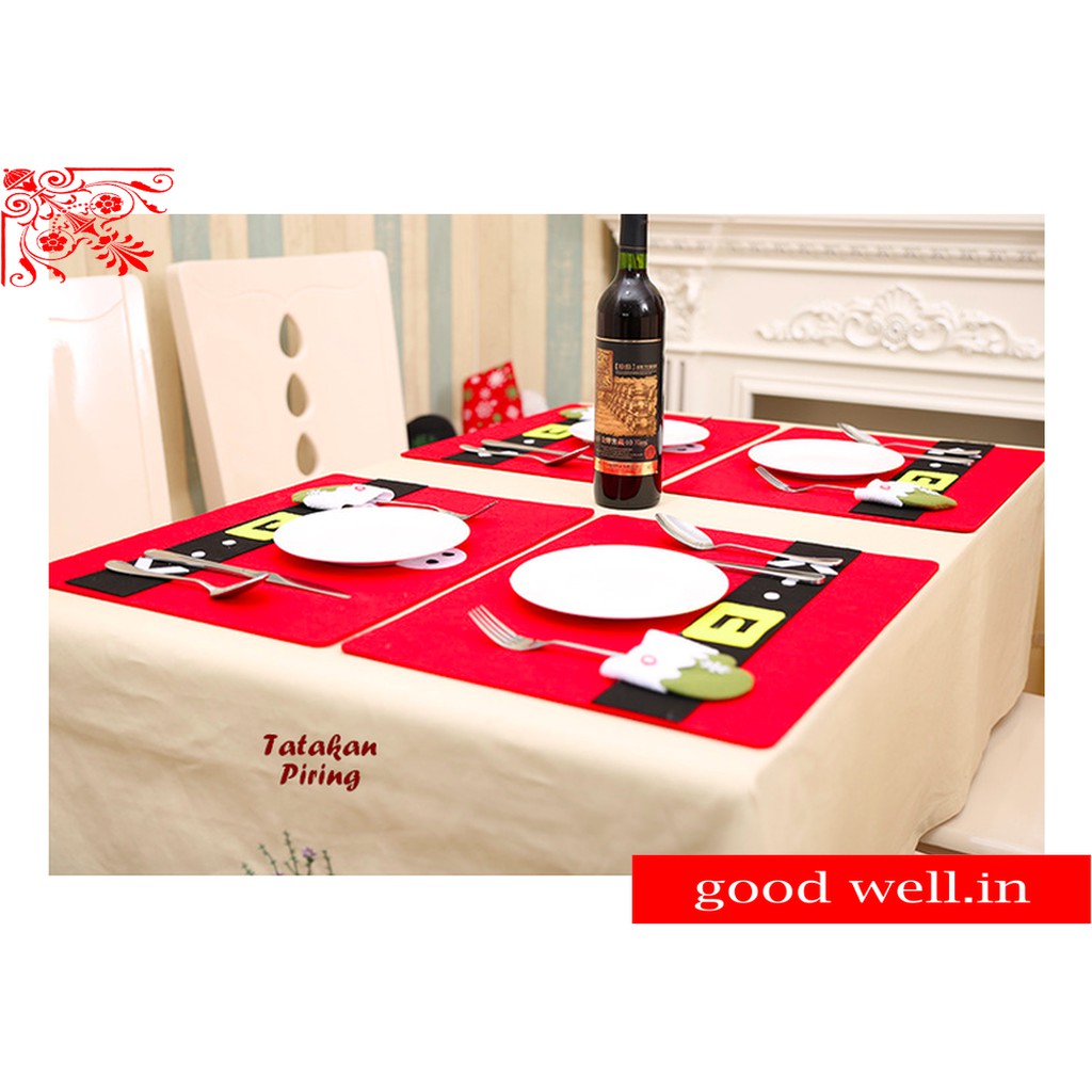 TATAKAN PIRING MOTIF NATAL CHRISTMAS