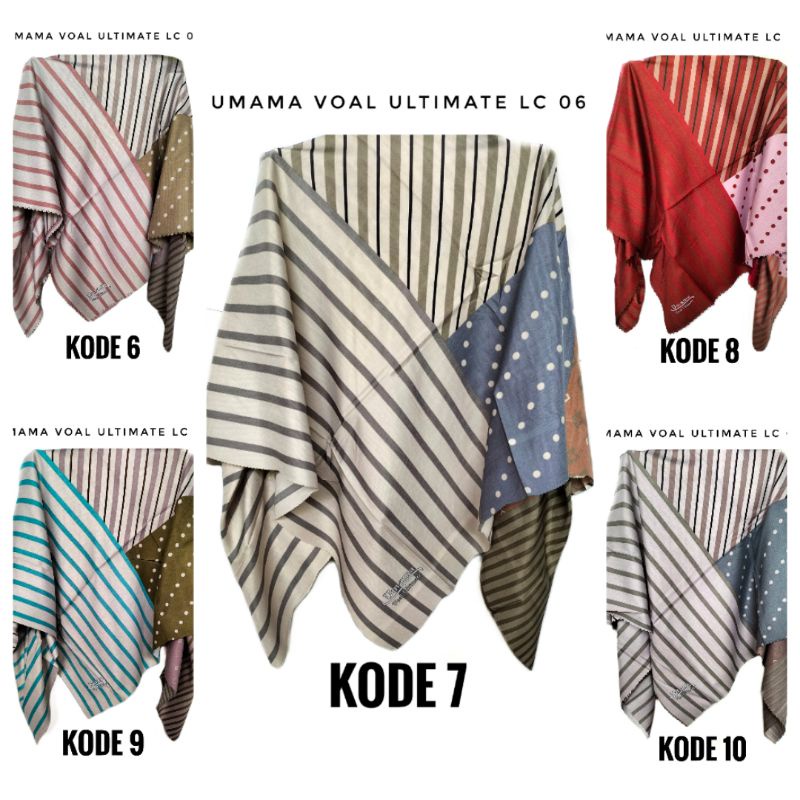 Hijab Segi Empat Motif umama voal ultimate LC kerudung  segi4 motif jilbab segiempat motif
