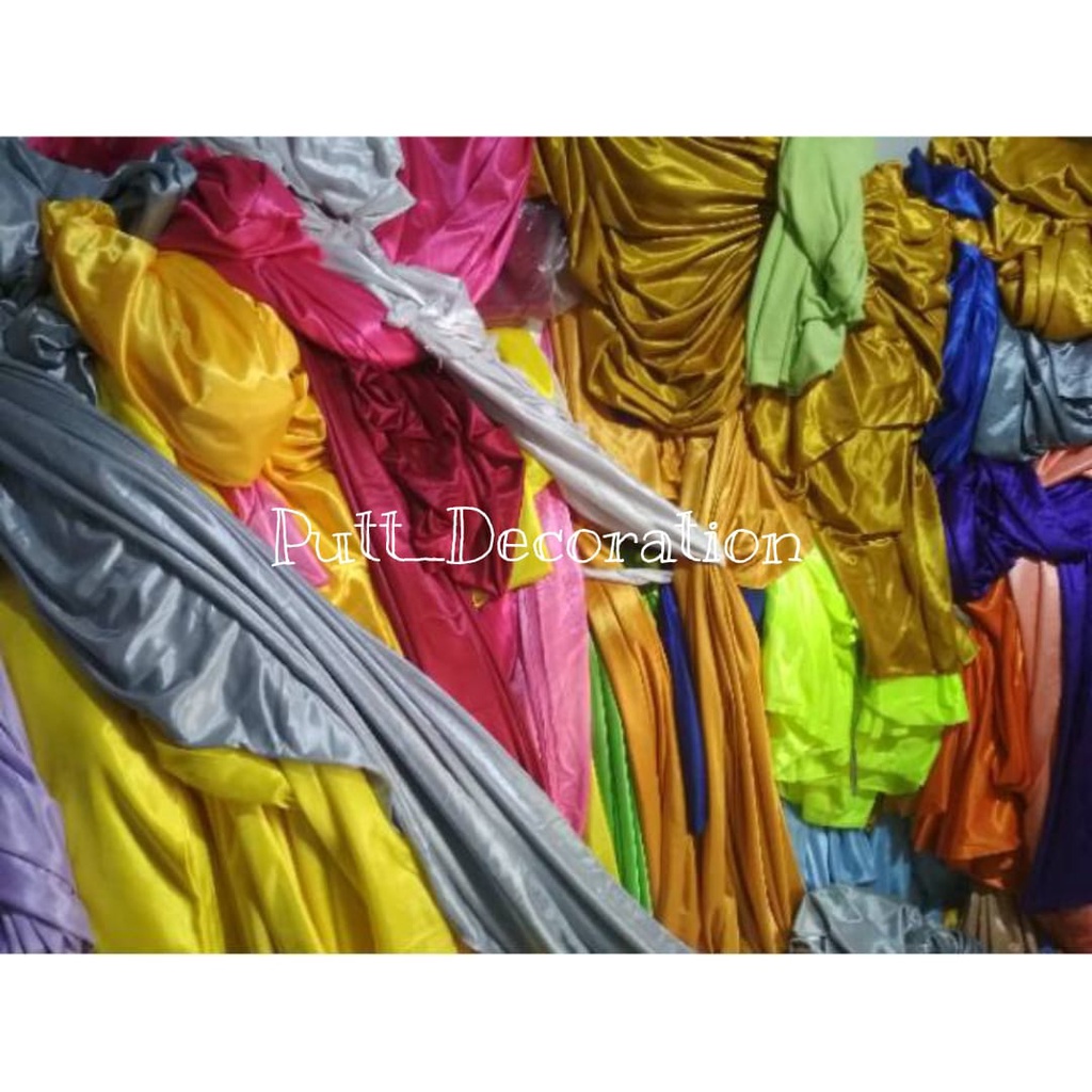Kain dekorasi/kain kilap abutai filamin/kain backdrop background kiloan
