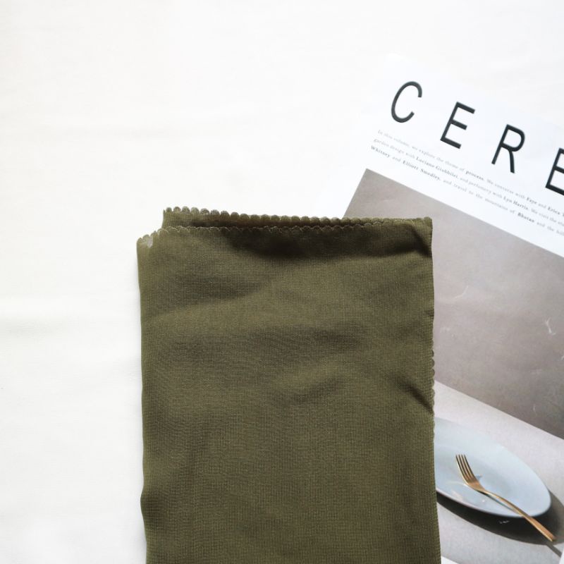 Bella Square Lasercut premium | hijab potton lasercut | pollycotton-LC army