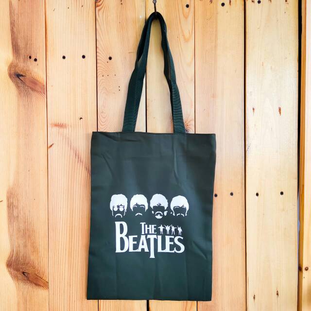 TOTE BAG the BEATLES ORANG bahan drill [ada resleting]