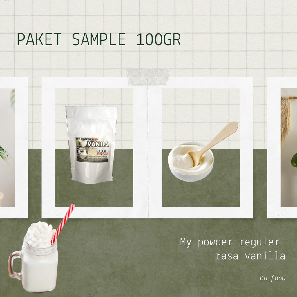 

My powder VANILA powder 1 ons Bubuk minuman drink powder VANILA 100gr