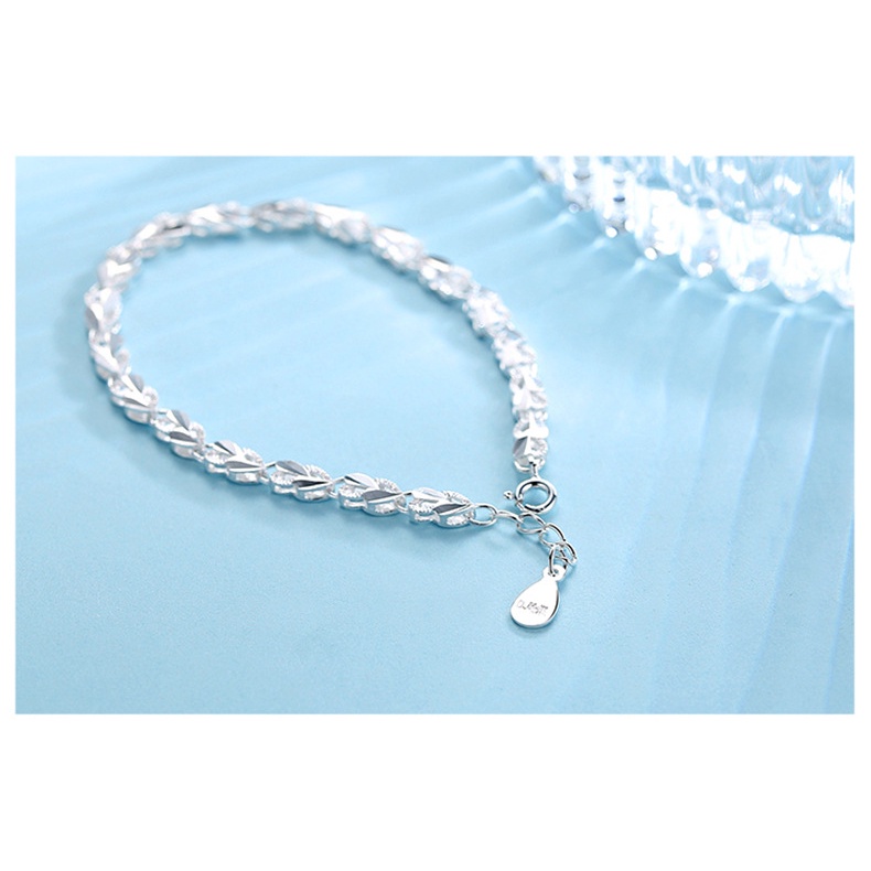 Gelang Bahan Stainless Steel 925 Lapis Silver Untuk Wanita