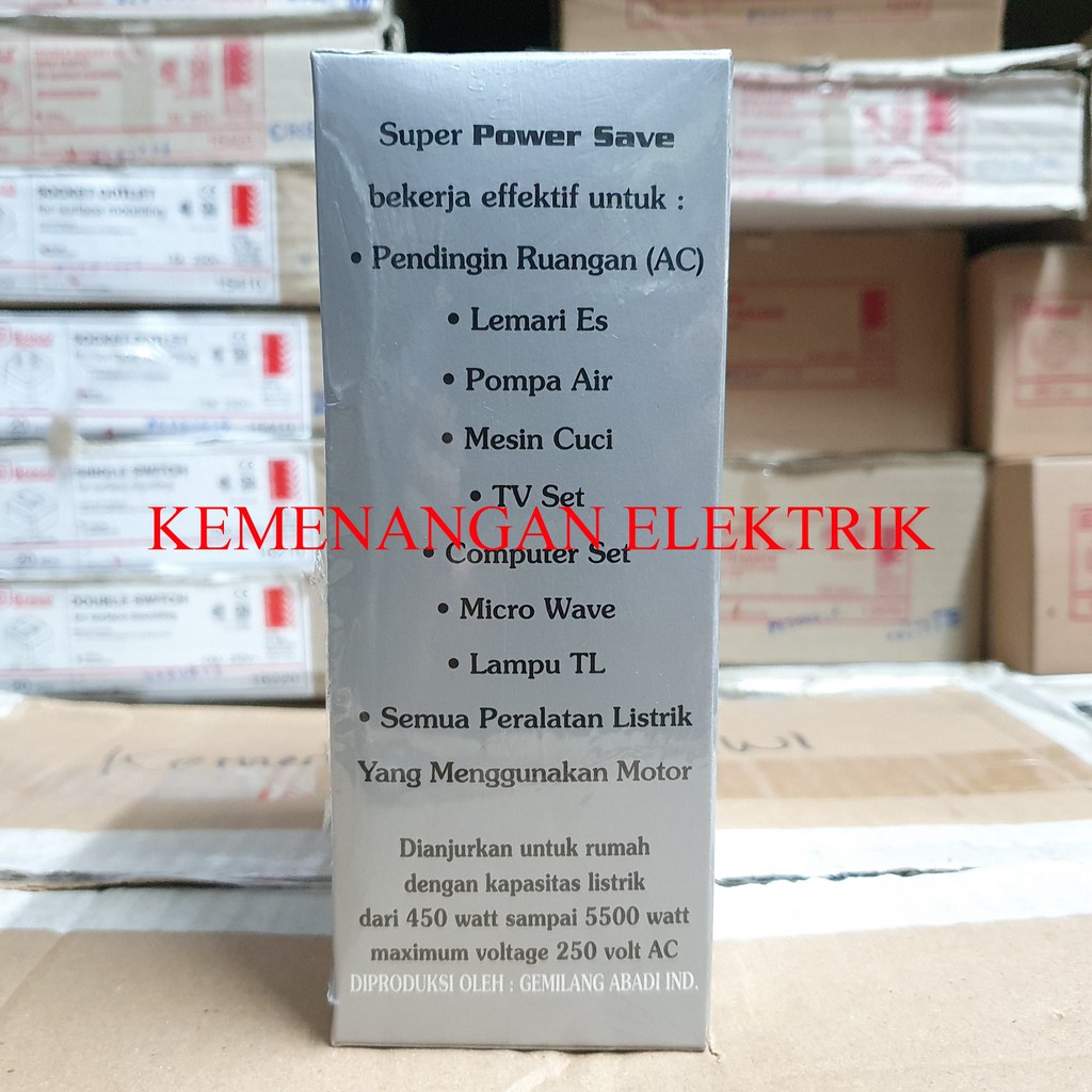 SUPER POWER SAVE / ALAT PENGHEMAT LISTRIK DAYA s/d 5500watt / HOME ELECTRIC SAVER