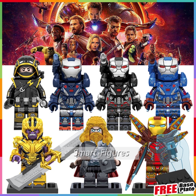 Mainan Mini Figures Model Iron Man Thanos V001-V007 Untuk Hadiah