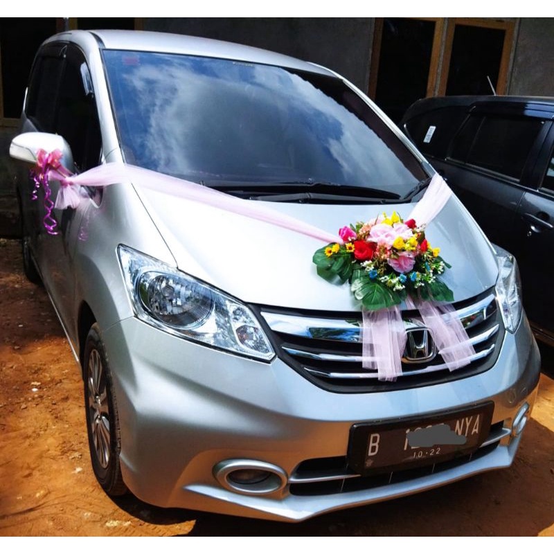 bunga mobil pengantin artificial