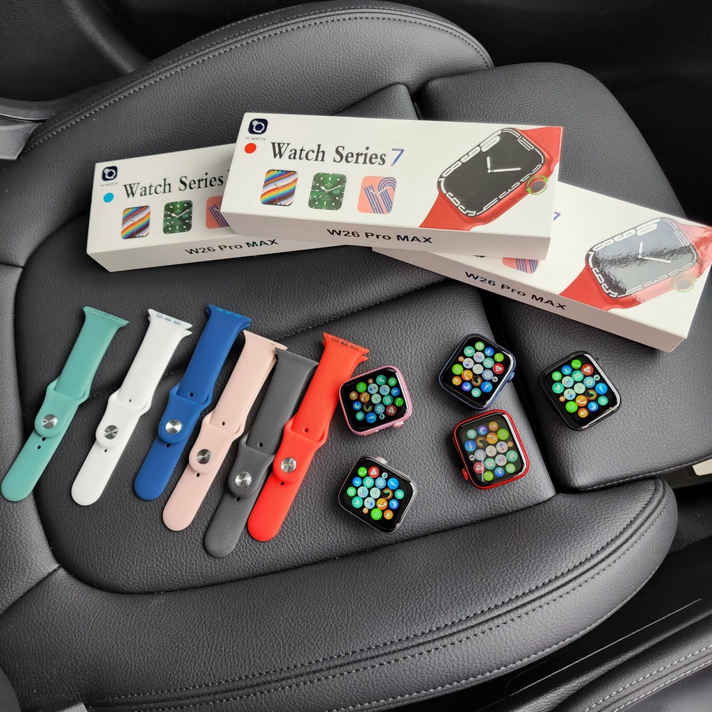 BIG SALE JAM TANGAN SMART WATCH W26 PRO MAX SERIES 7 HIWATCH JAM TANGAN KASUAL RECOMMENDED GARANSI 1