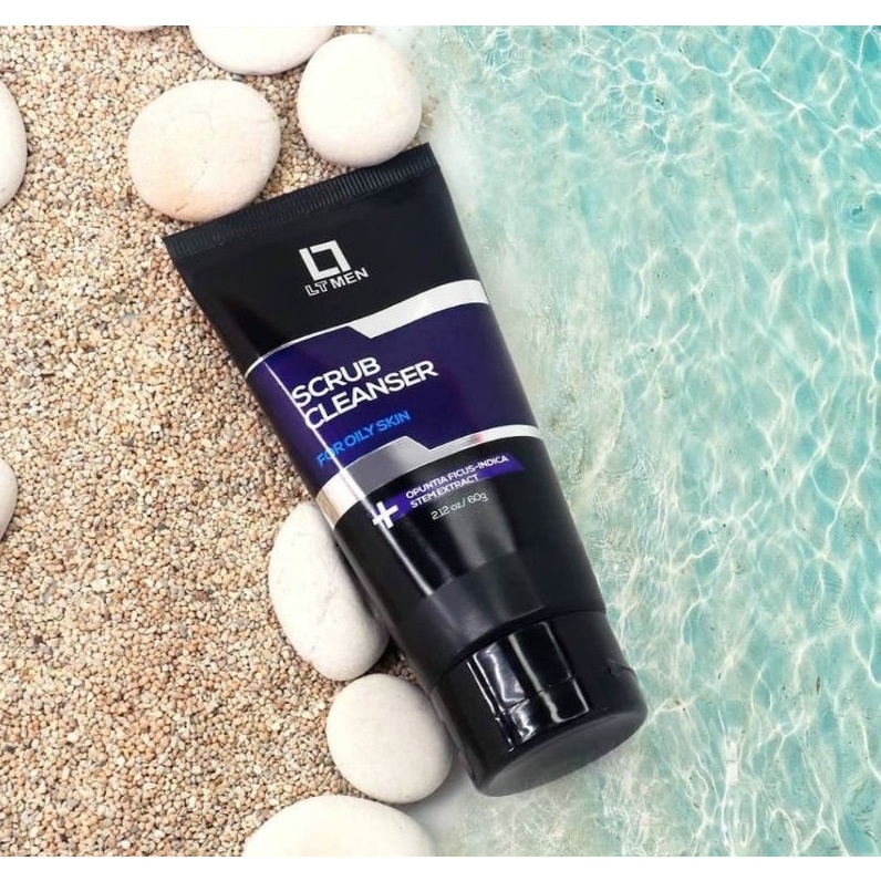 LT MEN SCRUB CLEANSER (for oily skin) LT Pro For Men Pembersih Wajah Pria Kulit Berminyak
