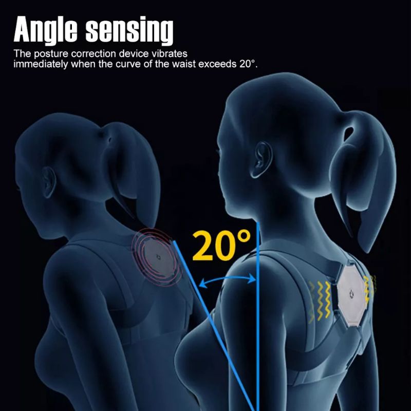 POSTURE CORRECTOR SMART BACK ELEKTRIK BERGETAR KETIKA POSTUR BUNGKUK PENEGAK POSTUR PUNGGUNG ELECTRIC