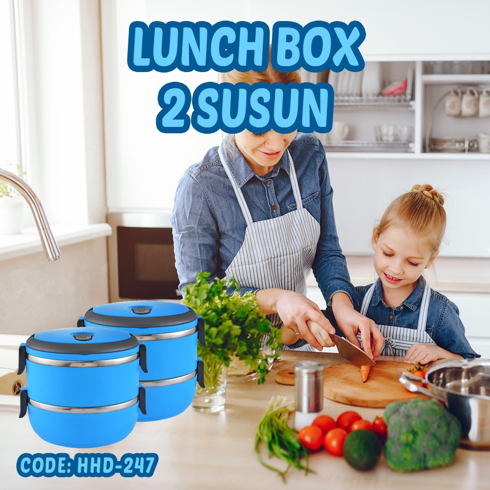 Rantang 2 Susun Stainless - Tempat Makan 2 Susun Stainless