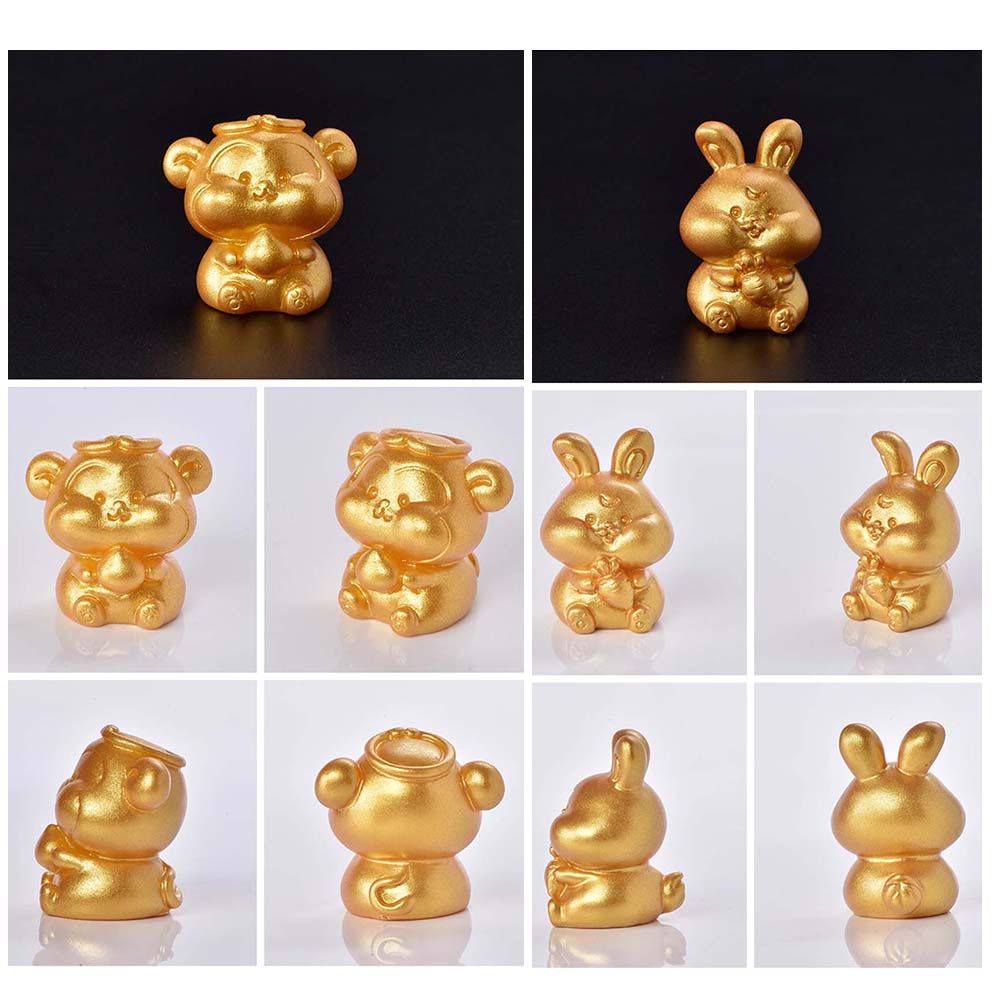 CHOOKEY The 12 Chinese Zodiacs Miniature Taurus Handicrafts Micro Landscape Cow Figurines Accessories Cute Little Statue DIY Home Decoration Fairy Garden Animal Model