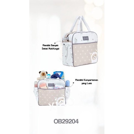 Omiland Baby Tas Bayi Medium ALPACA seri Cream OB2920