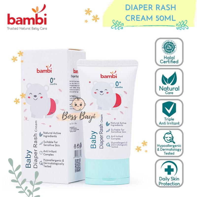 BAMBI - Diaper Rash Cream Baby 50ml (Tube)