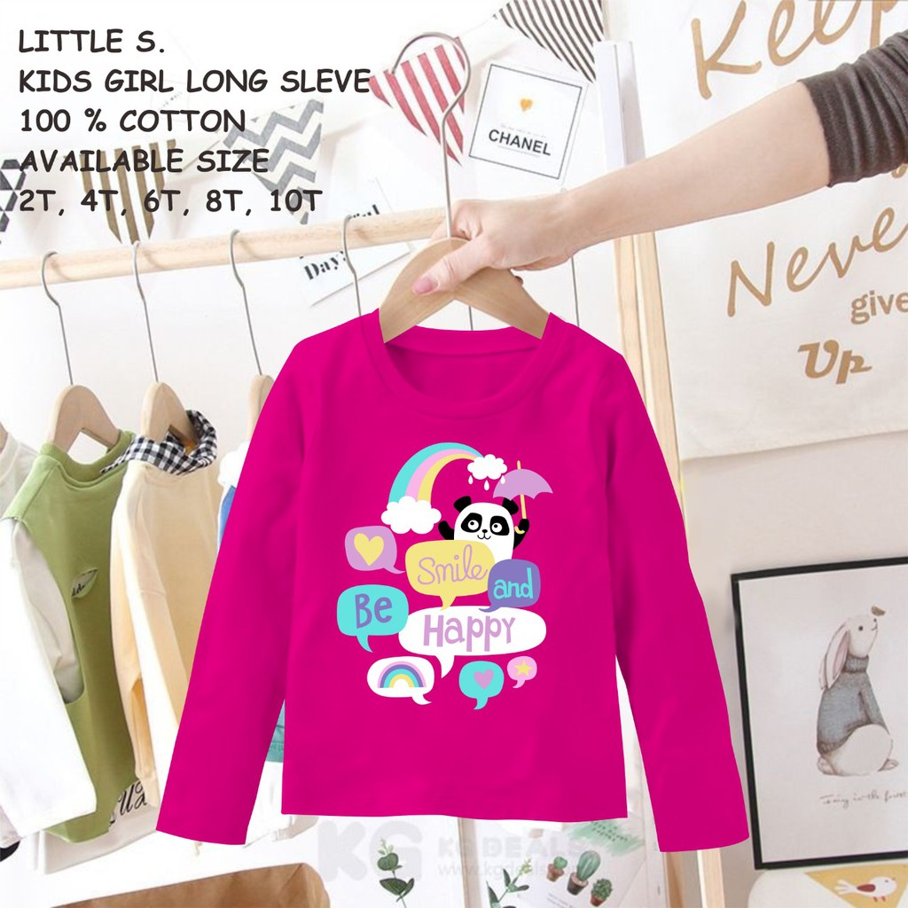 kaos panjang anak perempuan USIA 2-7 TAHUN branded-3