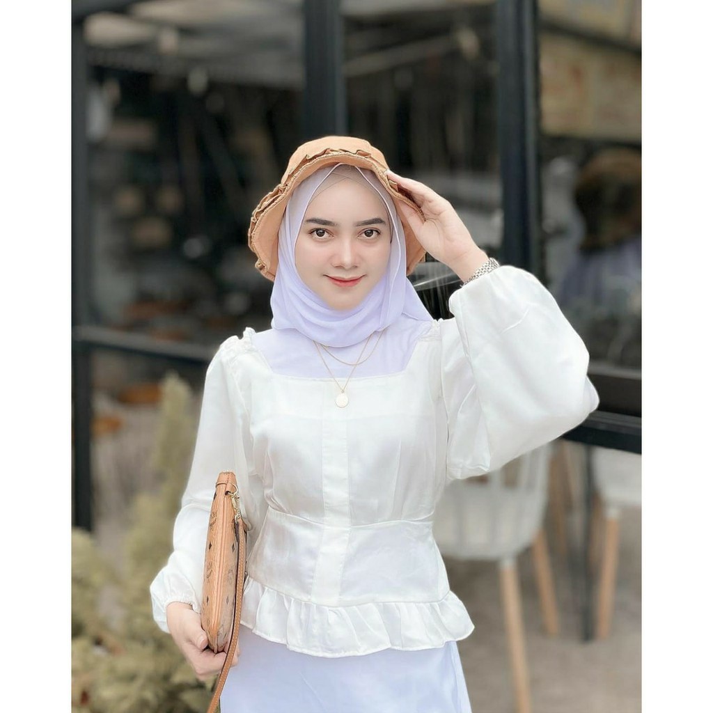 Balerina Blouse Atasan Wanita Muslim Basic Pakaian Muslim Pakaian Wanita