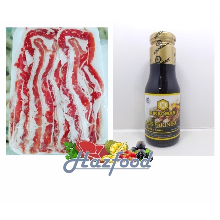 

Us Slice Beef 500 gram + Kikkoman Yakiniku 300 gr