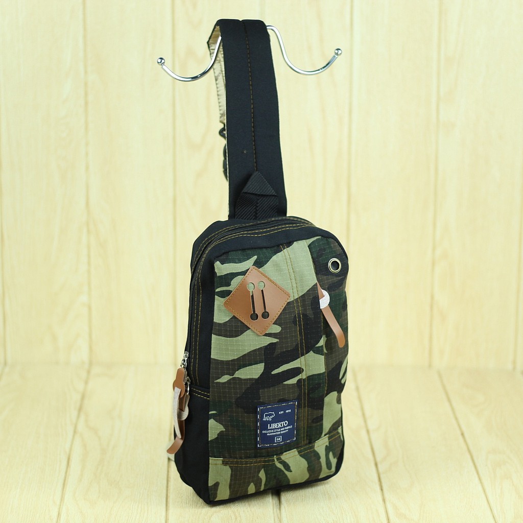 Sling Bag Army Liberto Waist Bag Pria Cowok Kekinian Keren Berkualitas