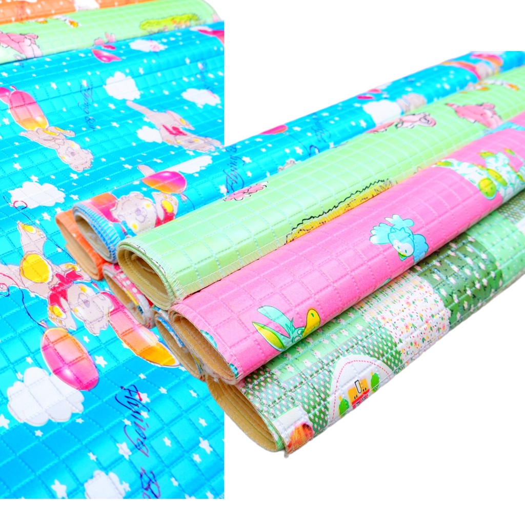 Perlak Bayi Alas Ompol Anti Bocor Waterproof Karpet Bayi Motif