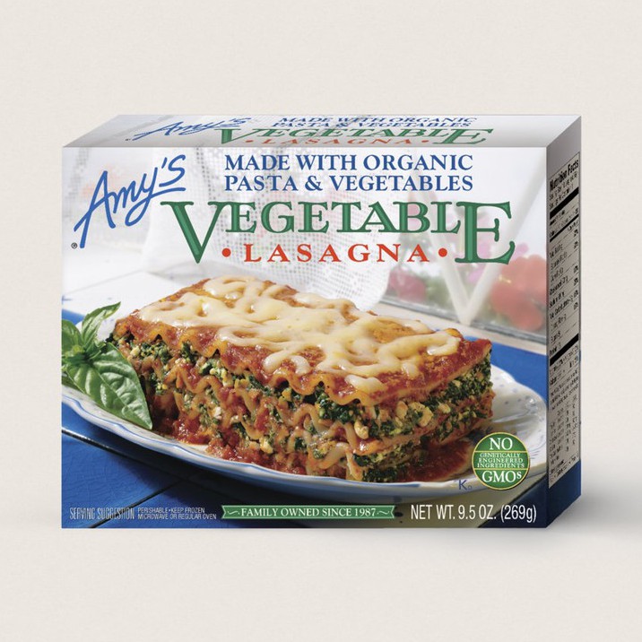 

AMY'S ORGANIC Vegetable Lasagna Vegan Vegetarian Instant Food Non GMO Makanan Organik TV Dinner Yum