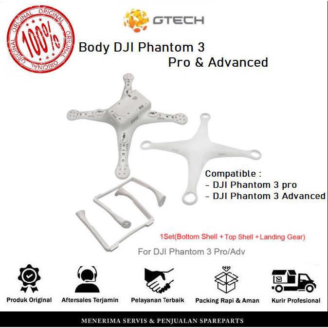 Dji Phantom 3 Pro Body / Dji Phantom 3 Advanced Body Original