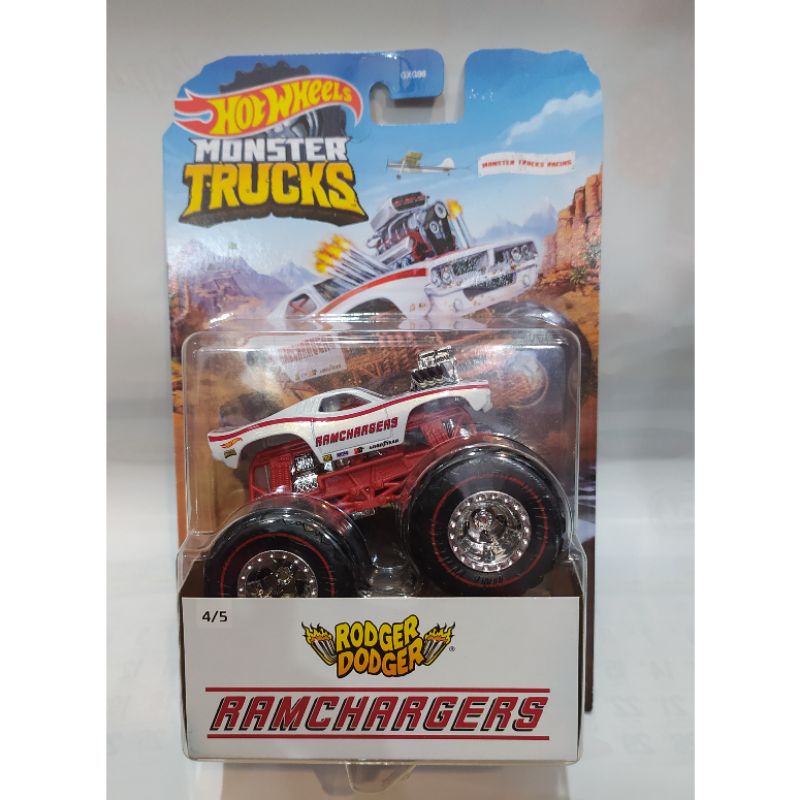 Mainan Hot Wheels Monster Truck Rodger Dodger Ramchargers