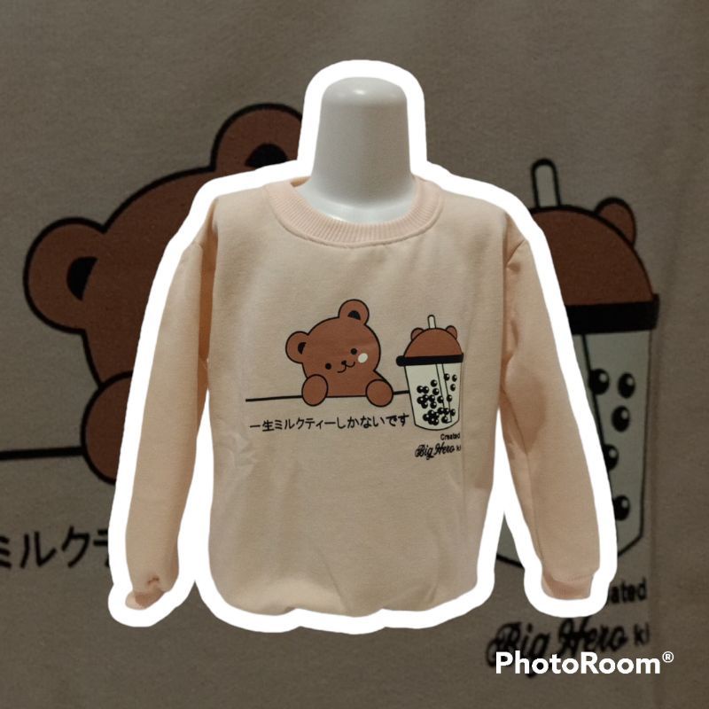 PDF crewneck anak perempuan usia 3-9 tahun sweater anak perempuan baju hangat anak