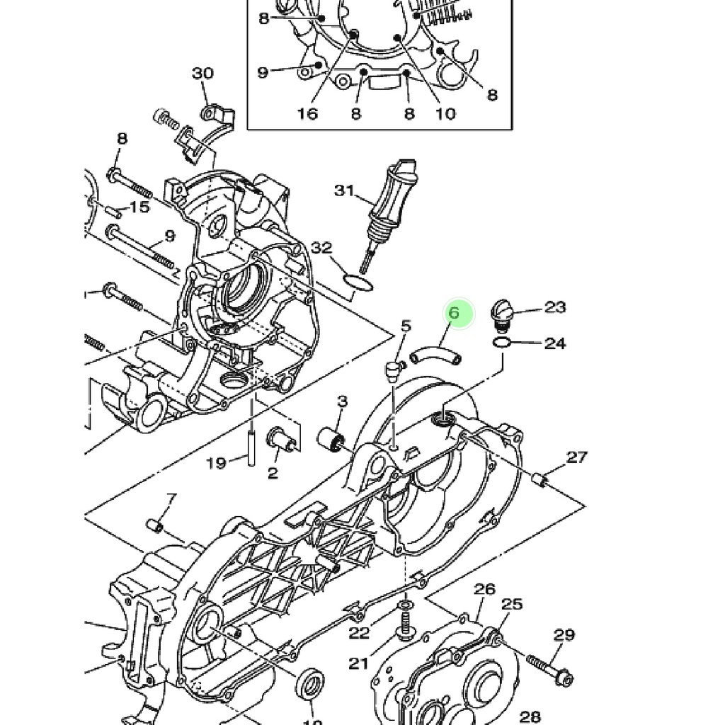 SELANG PENTILASI HAWA UDARA GARDAN CVT NOUVO Z LELE ORIGINAL YGP 5LW-E5373-01