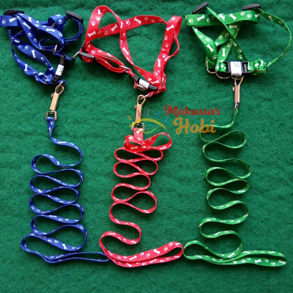 Tali Tuntun Harness M Rompi Pet Leash Adjustable Medium Kucing Anjing